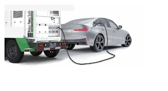 Mobile LFP battery large-scale storage as a generator replacement