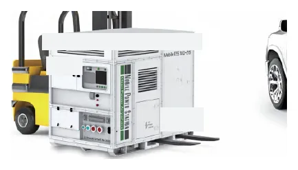 Mobile energy storage in industry and logistics